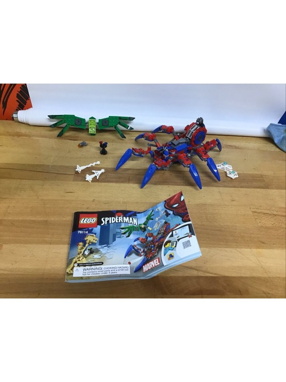 LEGO Marvel 76114 Spider-Man’s Spider Crawler 100% Complete Manual - No Figures